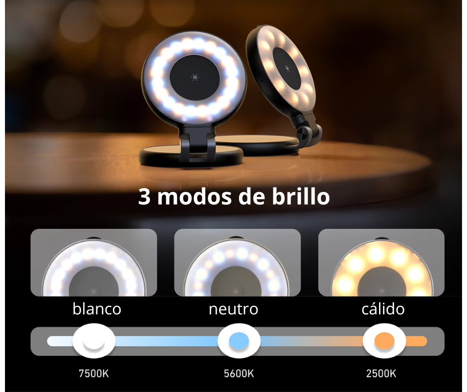 Luz magnética LED + Espejo TELESIN