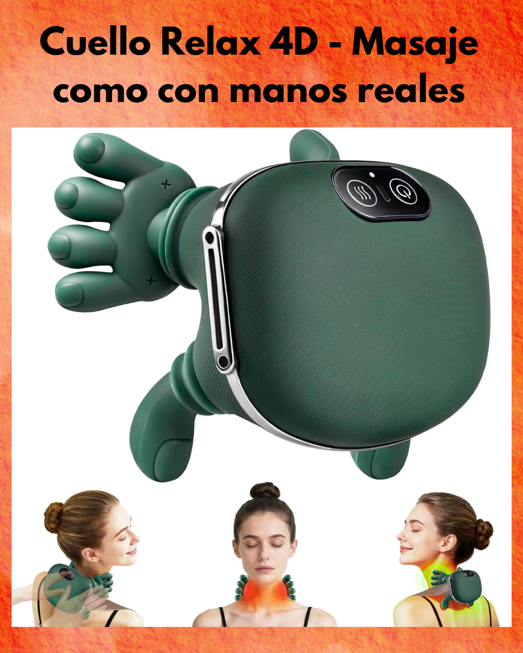 Masajeador Manos de silicona 4D - Cuello Relax