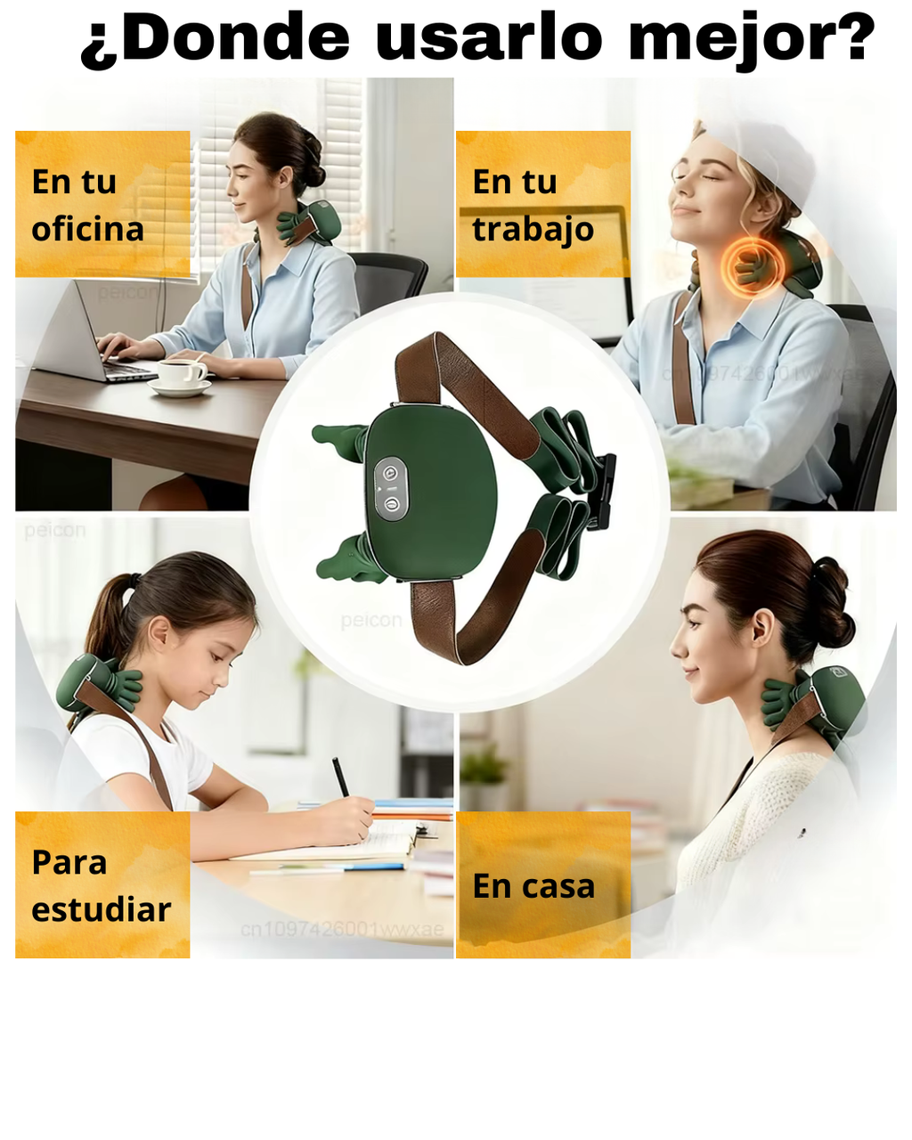 Masajeador Manos de silicona 4D - Cuello Relax
