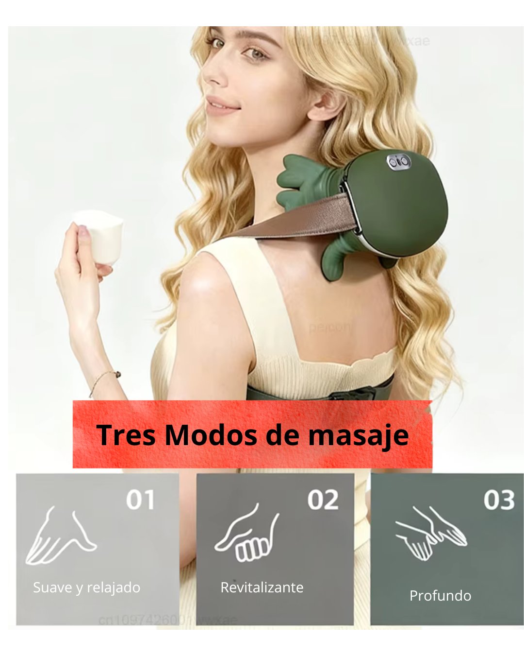 Masajeador Manos de silicona 4D - Cuello Relax